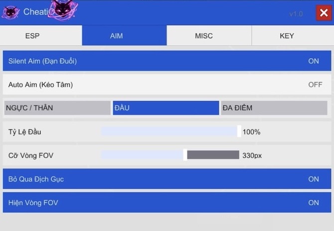 FREE FIRE MENU cheat ios vip